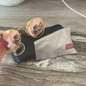 Mirrored Pink Ray Bans